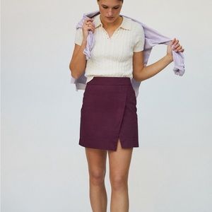 Anthropologie Porridge structured mini skirt